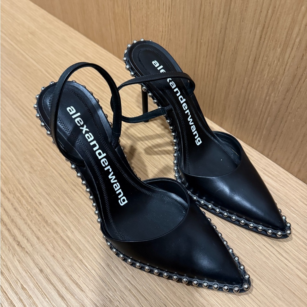 Alexander Wang Black Studded Heels